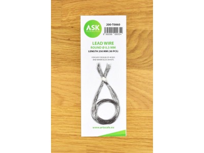 Lead Wire - Round Ø 0,3 mm x 250 mm (cca. 30 pcs) 