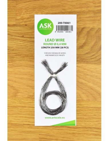 Lead Wire - Round Ø 0,4 mm x 250 mm (cca. 28 pcs) 