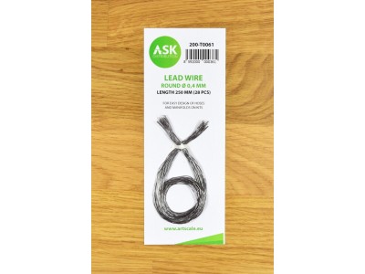 Lead Wire - Round Ø 0,4 mm x 250 mm (cca. 28 pcs) 