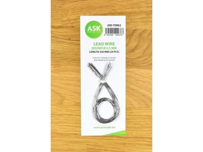 Lead Wire - Round Ø 0,5 mm x 250 mm (cca. 24 pcs) 