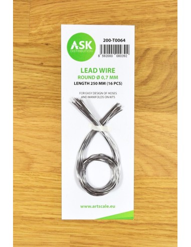 Lead Wire - Round Ø 0,7 mm x 250 mm (cca. 16 pcs) 