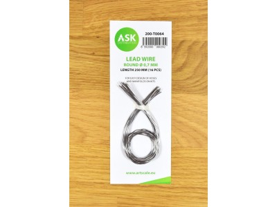 Lead Wire - Round Ø 0,7 mm x 250 mm (cca. 16 pcs) 