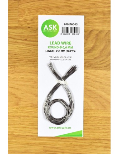 Lead Wire - Round Ø 0,6 mm x 250 mm (cca. 20 pcs) 