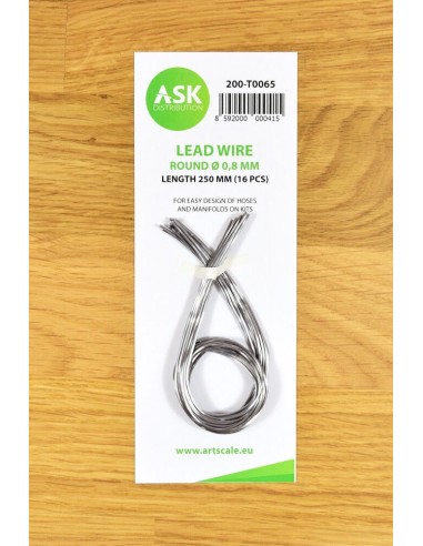Lead Wire - Round Ø 0,8 mm x 250 mm (cca. 16 pcs) 
