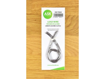 Lead Wire - Round Ø 0,8 mm x 250 mm (cca. 16 pcs) 