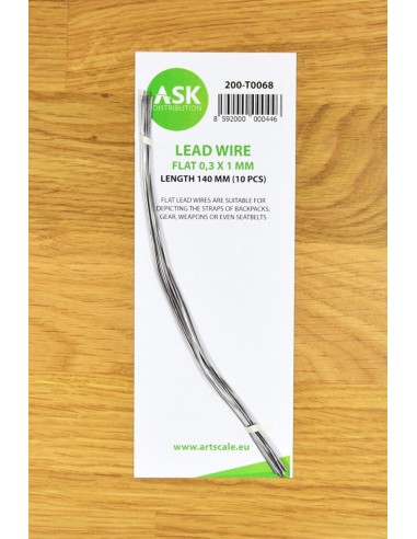 Lead Wire - Flat 0,3 x 1 x 140 mm (cca. 10 pcs) 