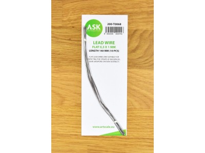Lead Wire - Flat 0,3 x 1 x 140 mm (cca. 10 pcs) 