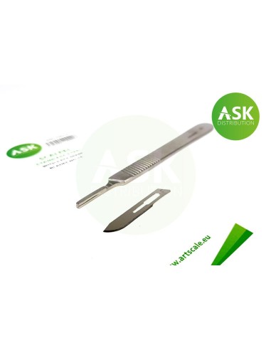 Scalpel stainless steel with 3pcs spare blades no.10 
