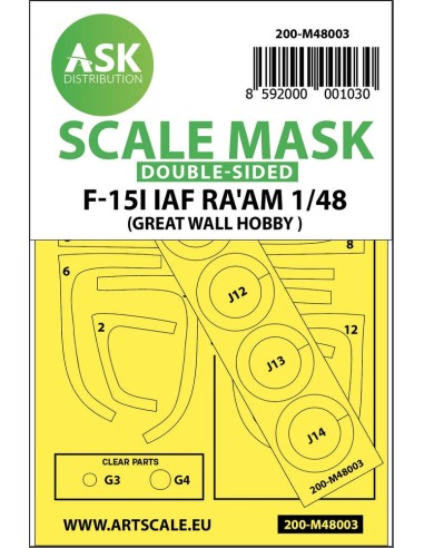 F-15I Ra'am double-sided painting mask for Great Wall Hobby 