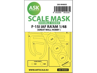 F-15I Ra'am double-sided painting mask for Great Wall Hobby 