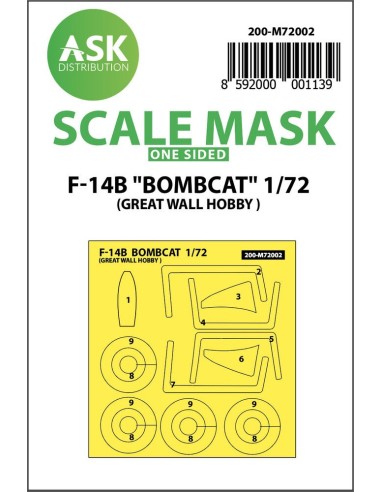 F-14B Bombcat outside  painting mask for Great Wall Hobby 