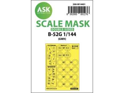 B-52G double-sided painting mask for Great Wall Hobby 