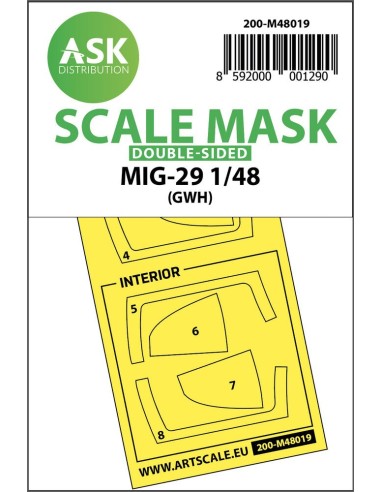 MiG-29 double-sided painting mask for Great Wall Hobby 