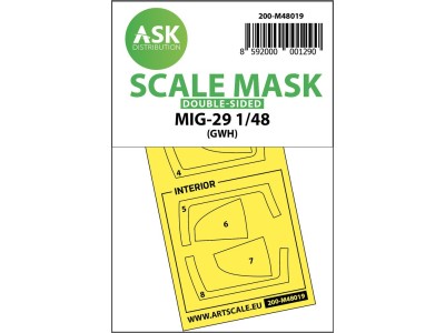 MiG-29 double-sided painting mask for Great Wall Hobby 