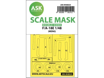 F/A-18E double-sided painting mask for MENG 