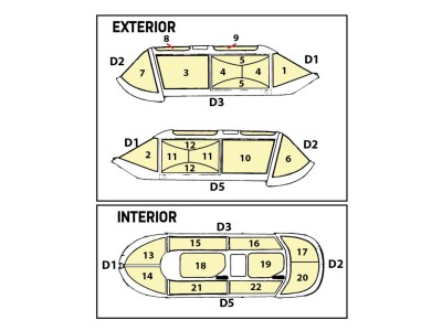 De Havilland Chipmunk T.10 double-sided painting mask for Airfix 