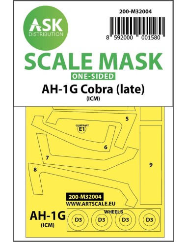 AH-1G Cobra (late) one-sided for ICM / Special Hobby 