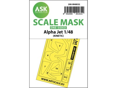 Alpha Jet one-sided painting mask for Kinetic 