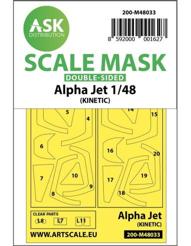 Alpha Jet double-sided painting mask for Kinetic 