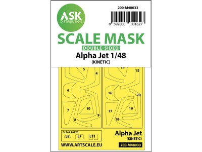 Alpha Jet double-sided painting mask for Kinetic 