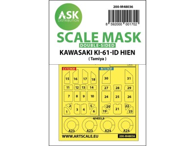 Kawasaki Ki-61-ID Hien double-sided painting mask for Tamiya 