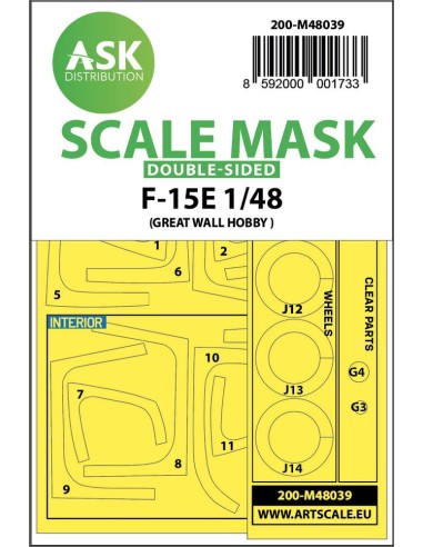 F-15E double-sided painting mask for Great Wall Hobby 