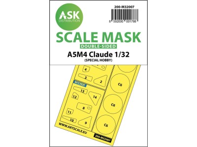 A5M4 Claude double-sided express mask for Special Hobby 