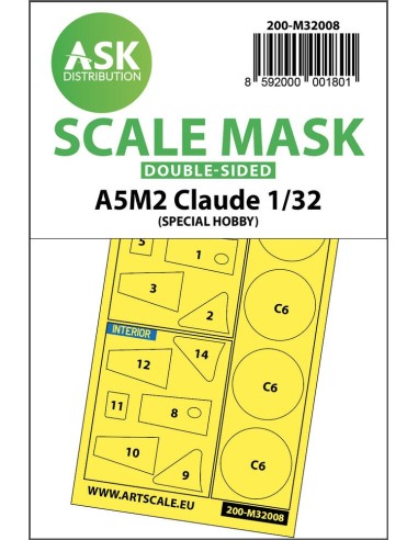 A5M2 Claude double-sided express mask for Special Hobby 
