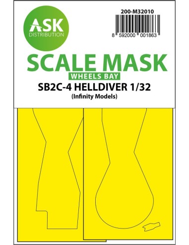 SB2C-4 Helldiver wheel bays express mask for Infinity 