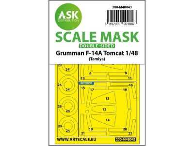 F-14A Tomcat double-sided painting mask for Tamiya 