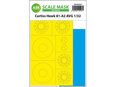 Curtiss Hawk 81-A2 AVG INSIGNIA masks for Great Wall Hobby 