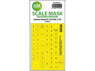 Curtiss Hawk 81-A2 AVG surface panels masks for Great Wall Hobby 