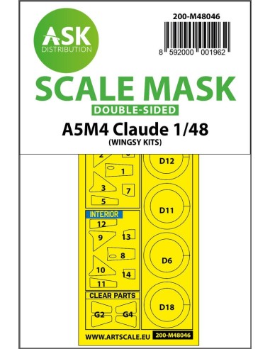 A5M4 Claude double-sided painting mask for Wingsy 