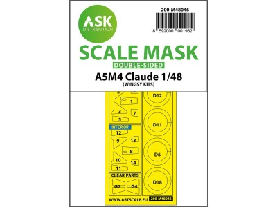 A5M4 Claude double-sided painting mask for Wingsy 
