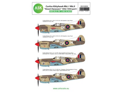 Curtiss Kittyhawk Mk.I / Mk.II Desert Harassers 1942-1944 part I 