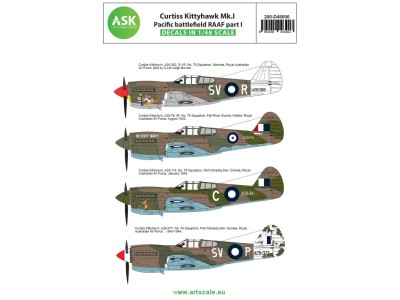 Curtiss Kittyhawk Mk.I Pacific battlefield RAAF part I 