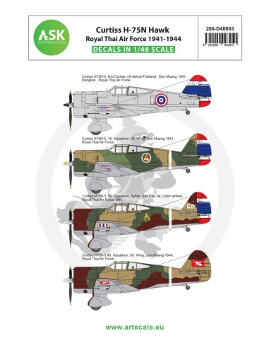 Curtiss H-75N Royal Thai Air Force service 1941-1944 
