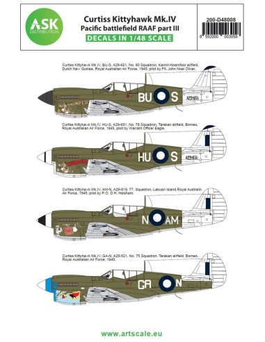 Curtiss Kittyhawk Mk.IV Pacific battlefield RAAF part III 