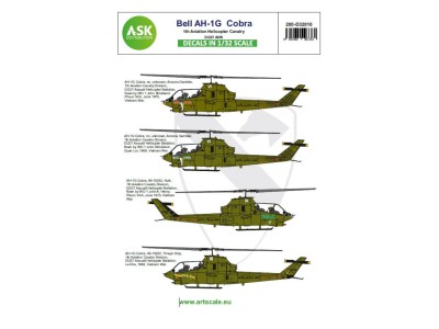 Bell AH-1G Cobra 1th Aviation Helicopter Cavalry D/227 AHB 