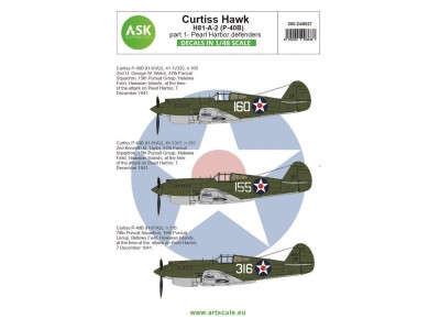 Curtiss Hawk 81-A-2 (P-40B) part 1 - Pearl Harbor defenders 