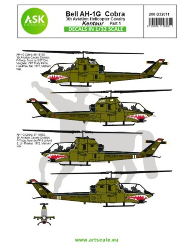 Bell AH-1G Cobra Kentaur 3th Aviation helicopter cavalry part 1 