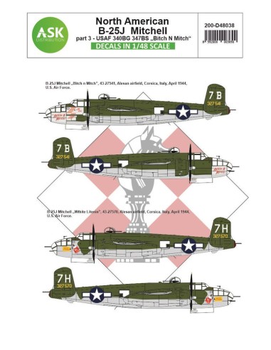 B-25J Mitchell part 3 - US Air Force Bitch N Mitch Mediterranean riders 