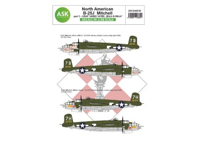 B-25J Mitchell part 3 - US Air Force Bitch N Mitch Mediterranean riders 