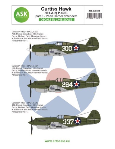 Curtiss Hawk 81-A-2 (P-40B) part 2 - Pearl Harbor defenders 