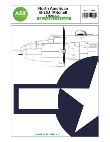 N.A. B-25J Mitchell stencils 