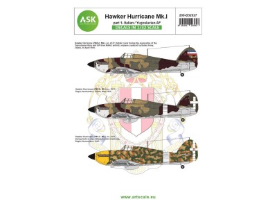 Hawker Hurricane Mk.I  part 1 - Italian AF and Jugoslavia AF 