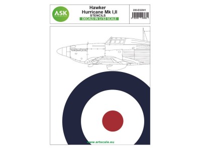 Hawker Hurricane Mk.I, Mk.II - stencils 