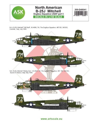 B-25J Mitchell part 5 - US Dogface Squadron, Shirley Ann & Tuff Stuff, Mediterranean area 