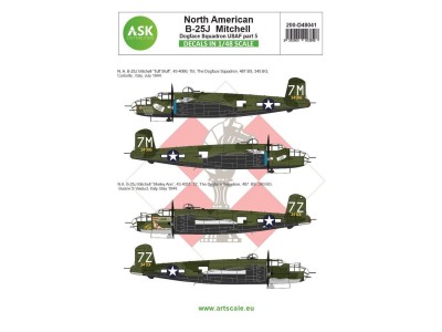 B-25J Mitchell part 5 - US Dogface Squadron, Shirley Ann & Tuff Stuff, Mediterranean area 