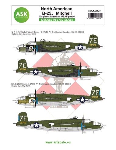 B-25J Mitchell part 6 - US Dogface Squadron Watch Copier & Willie, Mediterranean area 